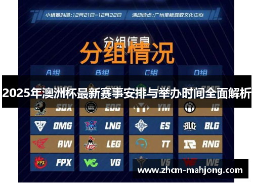 2025年澳洲杯最新赛事安排与举办时间全面解析